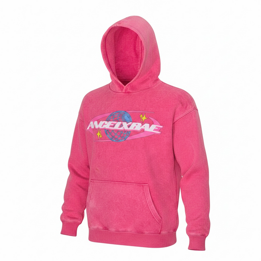 PINK ANGELXBAE HOODIE